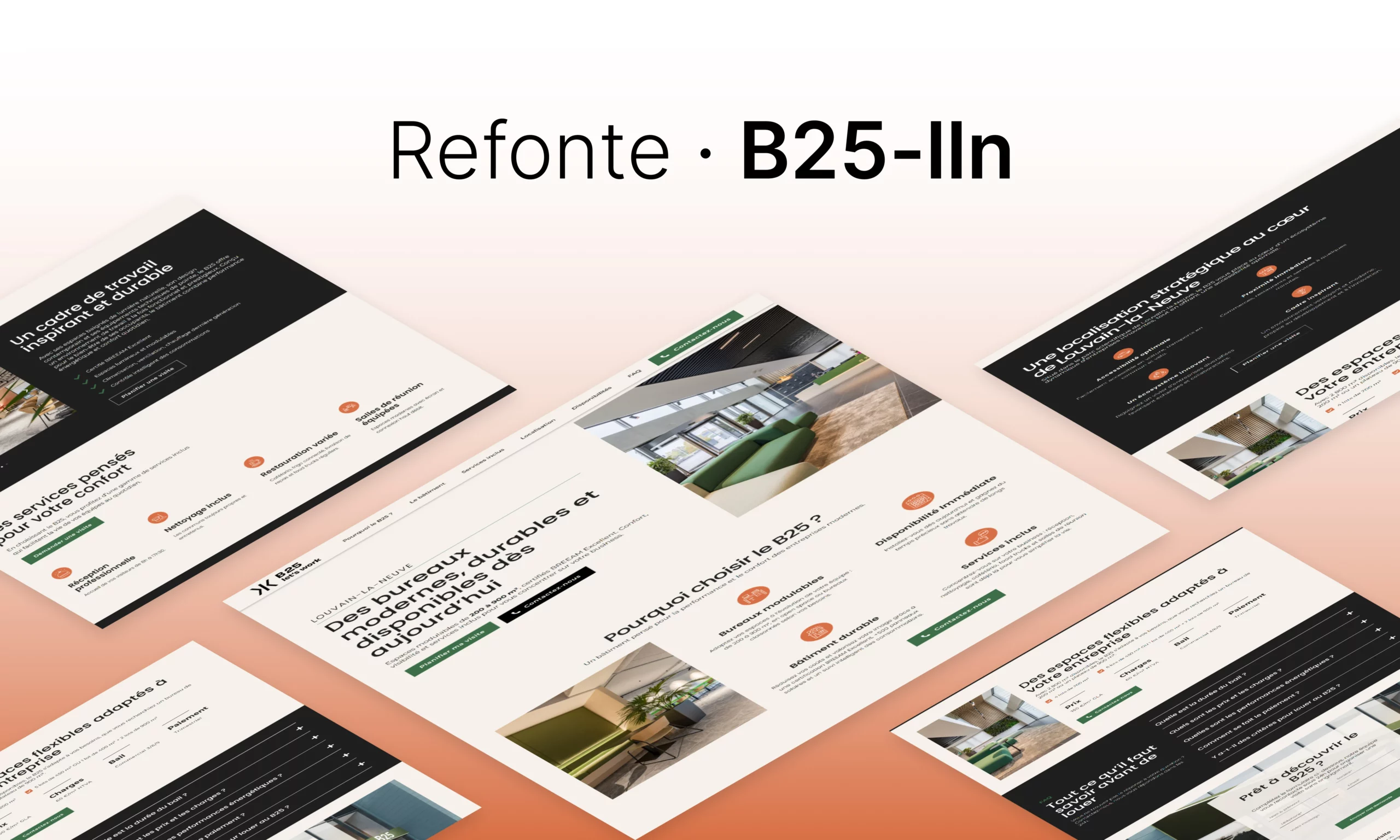Refonte du site B25 – Louvain-la-Neuve